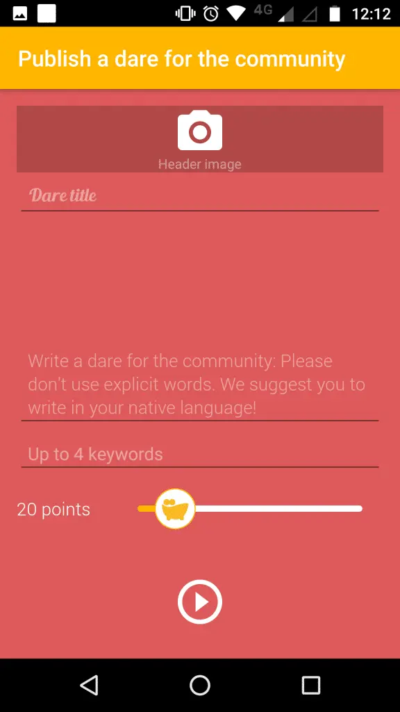 self written dares desire app