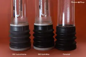 Bathmate and Penomet bellows penis pumps