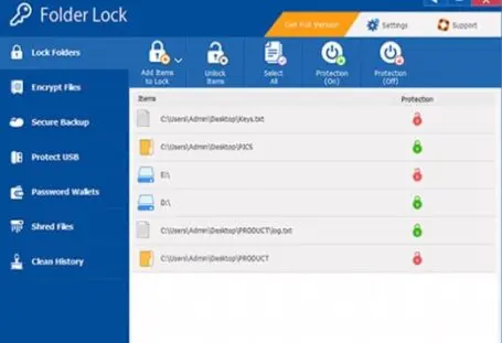 file lock screenshot