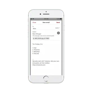 Tutanota smartphone